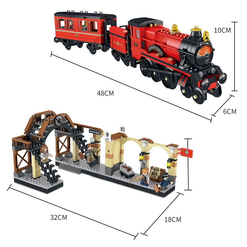 Compatible HarryINGLYS Potter Hogwart’sss Magic Castle 71043 Building Blocks Bricks Lepining 16060 Toys Gifts