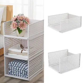 New Storage Holders Foldable Draggable Storage Basket Racks Stacking Drawers Wardrobe Solid Home Use Shelf Bin Box 2020
New Storage Holders Foldable Draggable Storage Basket Racks Stacking Drawers Wardrobe Solid Home Use Shelf Bin Box 2020