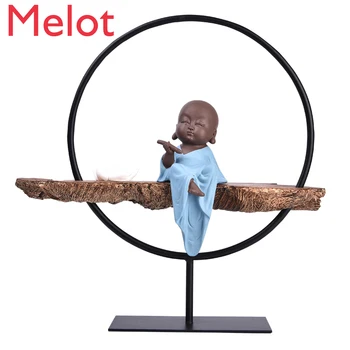 Handmade coloring new Chinese Zen Buddha environmental protection resin creative personality figure ornaments wood grain texture
Handmade coloring new Chinese Zen Buddha environmental protection resin creative personality figure ornaments wood grain texture
