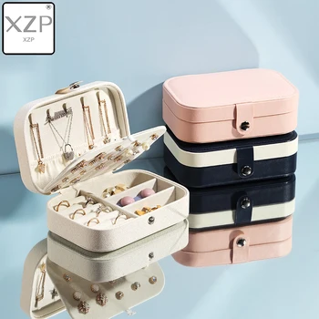 XZP Lady PU Leather Jewelry Box Storage Box Ring Display Case Portable Jewelry Organizer Necklaces Joyeros Organizador De Joy 
XZP Lady PU Leather Jewelry Box Storage Box Ring Display Case Portable Jewelry Organizer Necklaces Joyeros Organizador De Joy