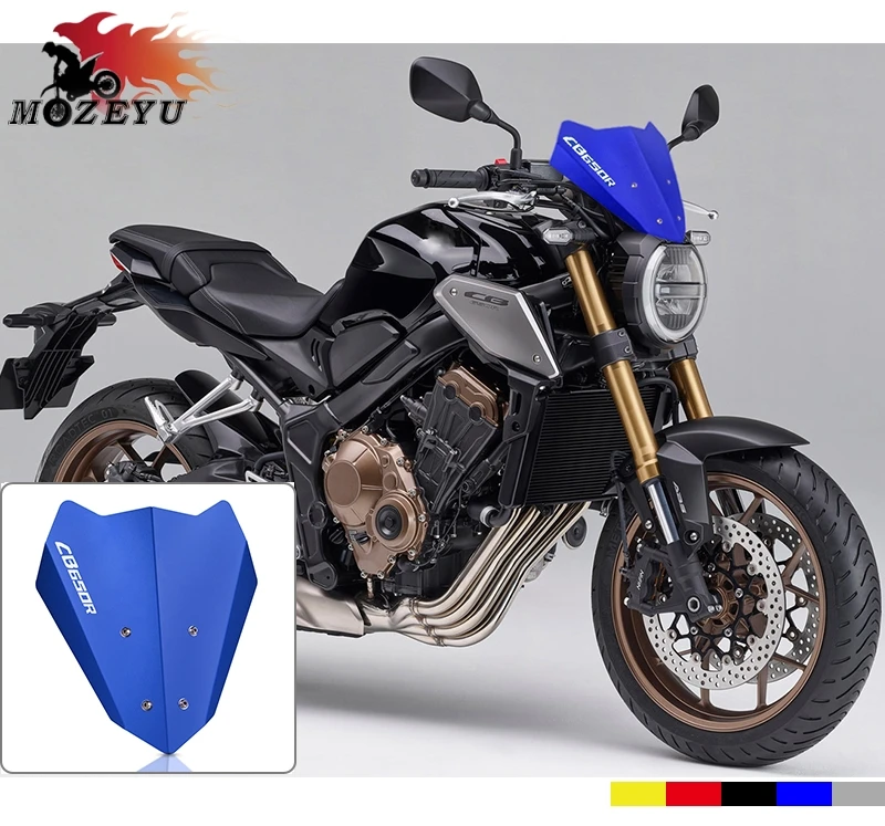 CNC Motorcycle Windshield For HONDA Hornet CB650R CB 650R cb650r 2018-2019 Multiple colors available Wind Screen Extention Kit
CNC Motorcycle Windshield For HONDA Hornet CB650R CB 650R cb650r 2018-2019 Multiple colors available Wind Screen Extention Kit