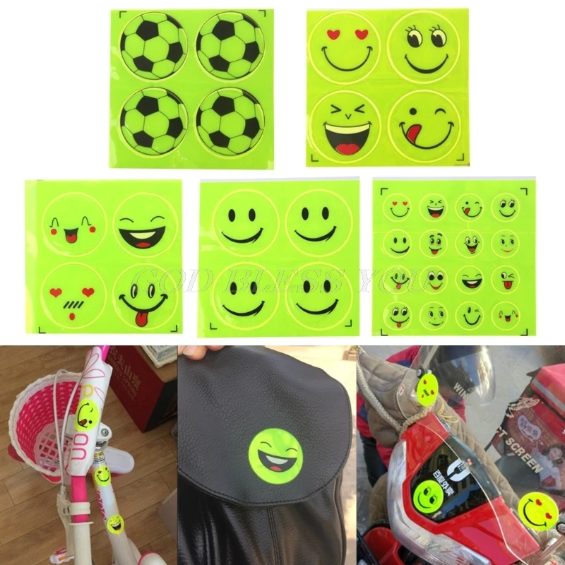 Funny Reflective Bicycle Bike Sticker Smiling Face Pattern Safety Night Riding Decal Night Riding Sticker decoration accessories
Funny Reflective Bicycle Bike Sticker Smiling Face Pattern Safety Night Riding Decal Night Riding Sticker decoration accessories