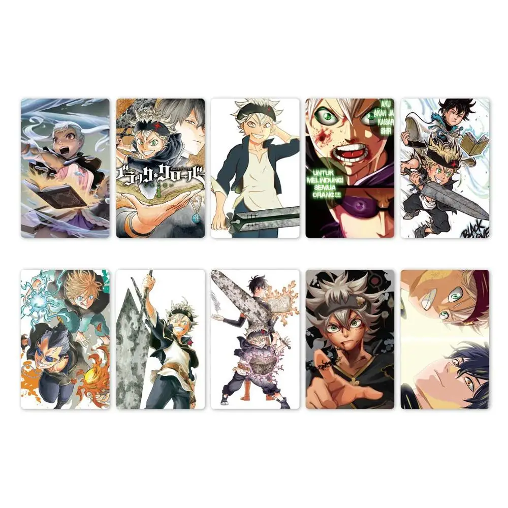 10pcs New Anime Black Clover Quarter Knights Card Stickers DIY Waterproof Scrub Card Sticker Kids Sticker Toys Collection Gift
10pcs New Anime Black Clover Quarter Knights Card Stickers DIY Waterproof Scrub Card Sticker Kids Sticker Toys Collection Gift