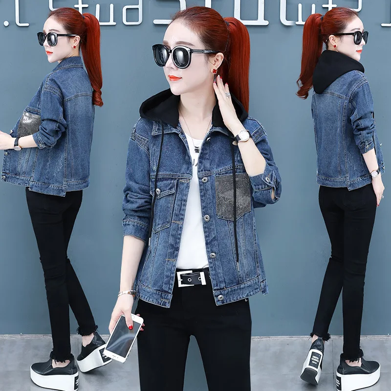 Hooded Casual Coat Female Autumn 2019 New Style Korean-style Loose-Fit BF Tops Spring And Autumn Versatile Short Jacket
Hooded Casual Coat Female Autumn 2019 New Style Korean-style Loose-Fit BF Tops Spring And Autumn Versatile Short Jacket
