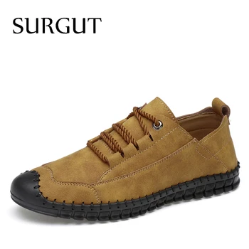 SURGUT Outdoor Leather Men Shoes Comfortable Casual Shoes Men Fashion Breathable Flats Oxford shoes Trainers Zapatos Hombre
SURGUT Outdoor Leather Men Shoes Comfortable Casual Shoes Men Fashion Breathable Flats Oxford shoes Trainers Zapatos Hombre