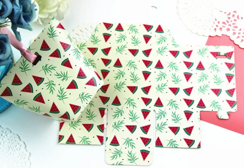 hot sale watermelon candy boxes party favor wrap bags kids gifts