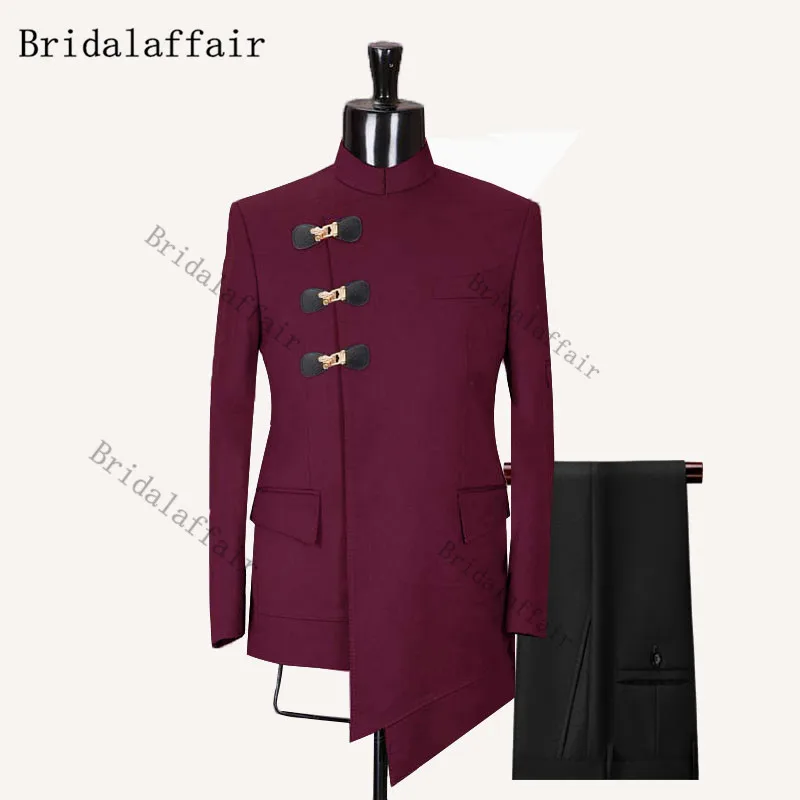 Bridalaffair, цвет Бургунди, Terno Masculino, элегантный свадебный костюм для мужчин, облегающий комплект из двух предметов
Bridalaffair, цвет Бургунди, Terno Masculino, элегантный свадебный костюм для мужчин, облегающий комплект из двух предметов