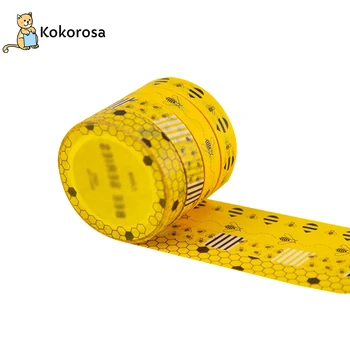 Kokorosa Little Bee Washi Tape Decorative Adhesive Tape Decora Diy Scrapbooking Journal Stickers Label DIY Decoration Making 
Kokorosa Little Bee Washi Tape Decorative Adhesive Tape Decora Diy Scrapbooking Journal Stickers Label DIY Decoration Making