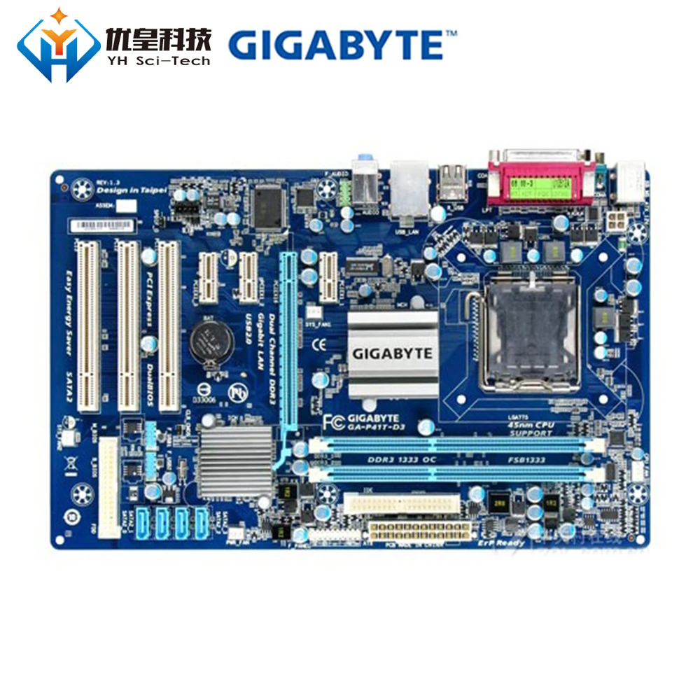 Original Used Desktop Motherboard Gigabyte GA-P41T-D3 G41 LGA 775 Core 2 Extreme/Core 2 Quad/Core 2 Duo DDR3 8G ATX
Original Used Desktop Motherboard Gigabyte GA-P41T-D3 G41 LGA 775 Core 2 Extreme/Core 2 Quad/Core 2 Duo DDR3 8G ATX