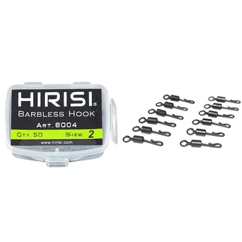 Hirisi 100 Pcs Carp Fishing Swivels Quick Change & 100 Pcs Carp Fishing Hook No-Barb Fish Hooks
Hirisi 100 Pcs Carp Fishing Swivels Quick Change & 100 Pcs Carp Fishing Hook No-Barb Fish Hooks