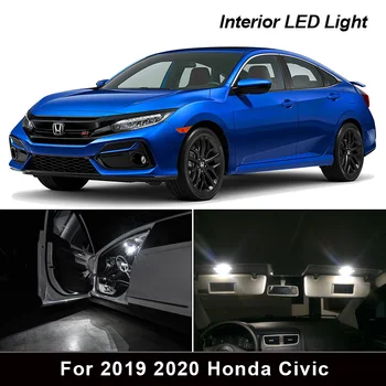 9Pcs Interior Car LED Bulbs Package Kit For 2019 2020 Honda Civic Map Dome Trunk Vanity Mirror License Plate light
9Pcs Interior Car LED Bulbs Package Kit For 2019 2020 Honda Civic Map Dome Trunk Vanity Mirror License Plate light