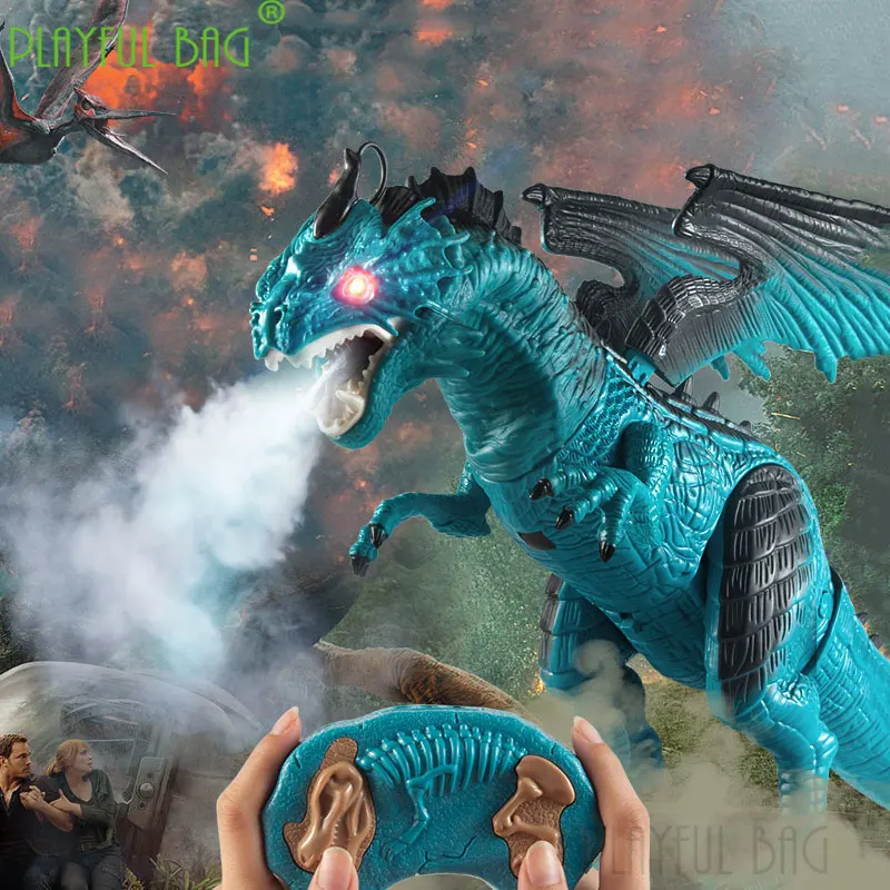PB Playful Bag Wireless remote control Jurassic Children's dinosaur toy suit Electric spray Tyrannosaurus simulated animal VG08
PB Playful Bag Wireless remote control Jurassic Children's dinosaur toy suit Electric spray Tyrannosaurus simulated animal VG08