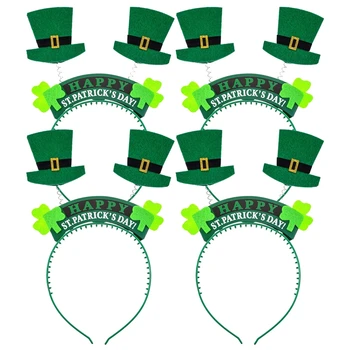 8 Pieces St. Patrick's Day Snap-On Headband Green Head Boppers- Shamrock Clover/Top Hat - Party Costume Decorations
8 Pieces St. Patrick's Day Snap-On Headband Green Head Boppers- Shamrock Clover/Top Hat - Party Costume Decorations