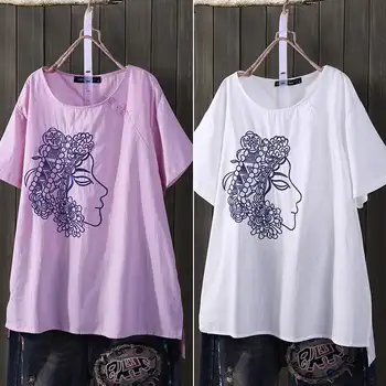 ZANZEA Summer Women Blouses Ladies Work Shirts Casual Loose Tunic Tops 2020 Vintage Female Embroidery Blusas Side Split Chemise 
ZANZEA Summer Women Blouses Ladies Work Shirts Casual Loose Tunic Tops 2020 Vintage Female Embroidery Blusas Side Split Chemise