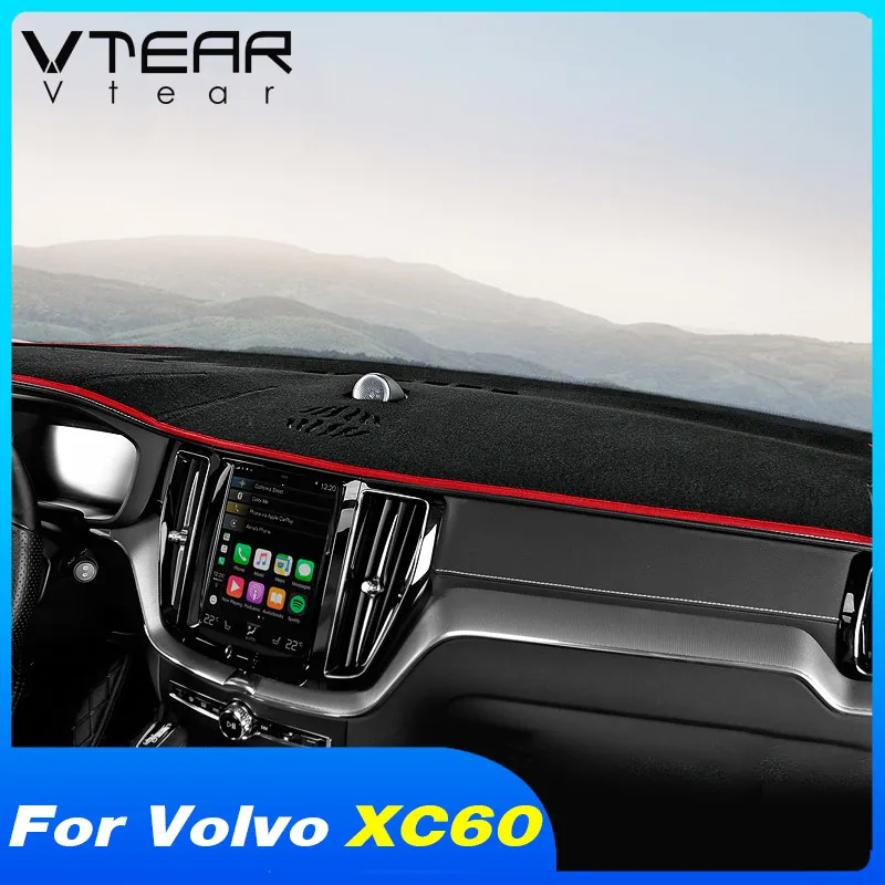 

Vtear чехол на приборную панель автомобиля пылезащитный солнцезащитный коврик на платформе для приборной панели коврики аксессуары для стайлинга интерьера для Volvo XC60 2018