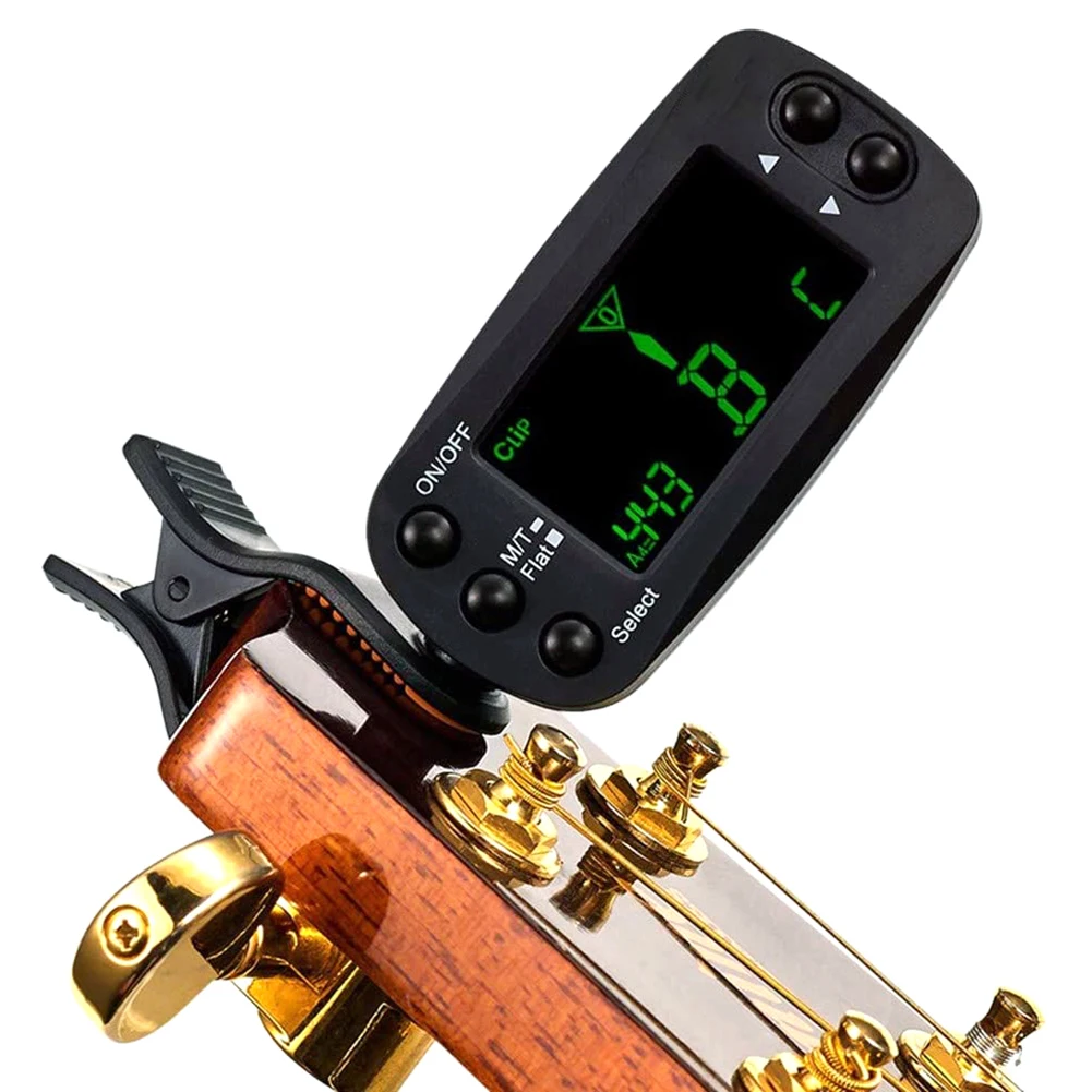 Universal Mini Clip-on Digital Tuner Metronome 360 Degree Rotatable with LCD Display for Guitar Violin Cello Mandolin 
Universal Mini Clip-on Digital Tuner Metronome 360 Degree Rotatable with LCD Display for Guitar Violin Cello Mandolin