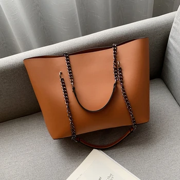 Women Large Capacity Handbag Designer Shoulder Bags Pu Leather Top-handle Tote Bag Ladies Chain Purse Solid Color Big Bag
Women Large Capacity Handbag Designer Shoulder Bags Pu Leather Top-handle Tote Bag Ladies Chain Purse Solid Color Big Bag