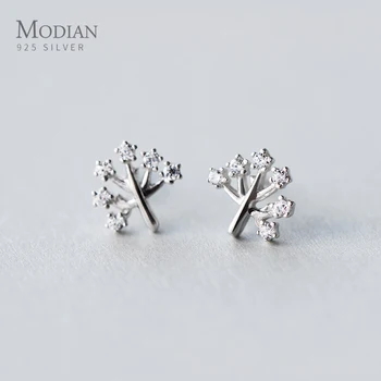 Modian Tree of Life Silver Earrings Cute 925 Sterling Silver Clear CZ Stud Earings for Women Ear Pin European Fine Jewelry
Modian Tree of Life Silver Earrings Cute 925 Sterling Silver Clear CZ Stud Earings for Women Ear Pin European Fine Jewelry