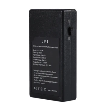 12V2A 22.2W UPS Uninterrupted Power Supply Backup Power Mini Battery for Camera Router
12V2A 22.2W UPS Uninterrupted Power Supply Backup Power Mini Battery for Camera Router