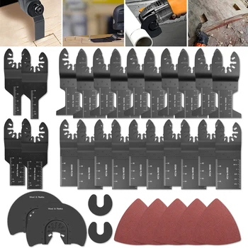 33Pcs/Set Saw Blade Power Oscillating Multi Tool Blades Cutting Wood Tools for Renovator Power Blades Manufacturing Tools
33Pcs/Set Saw Blade Power Oscillating Multi Tool Blades Cutting Wood Tools for Renovator Power Blades Manufacturing Tools