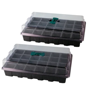 2 Sets Germination Tray Seedling Tray 24 Cells Hydroponic Flower Pot Grow Box Nursery Pot for Seedling Plant Seeds
2 Sets Germination Tray Seedling Tray 24 Cells Hydroponic Flower Pot Grow Box Nursery Pot for Seedling Plant Seeds