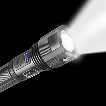XHP50 18650 Zoomable Flashlight LED Torch 5 Modes Lamp Light Strong Light Flashlight Low Light Flashlight
XHP50 18650 Zoomable Flashlight LED Torch 5 Modes Lamp Light Strong Light Flashlight Low Light Flashlight