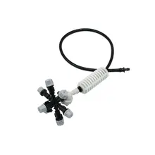 חממה תליית אנטי טפטוף ערפול זרבובית צלב ערפל זרבובית תרסיסים מים תרסיס לטפטף השקיה 1 סט(China)