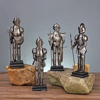 Ancient Rome Ornament Retro The Knights of the Round Table Character Model Iron Craft Figurine Home Decor Spartan Warrior Statue
Ancient Rome Ornament Retro The Knights of the Round Table Character Model Iron Craft Figurine Home Decor Spartan Warrior Statue