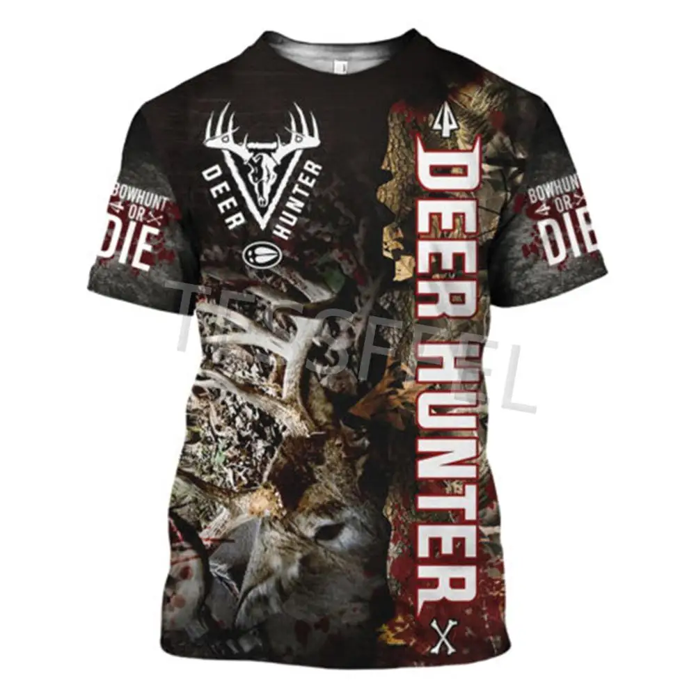 Tessffel Animal Deer Hunting Forest Hunter 3D Printed Camouflage Summer Har ajuku Short Sleeve Casual Top Unisex T-shirt T2
Tessffel Animal Deer Hunting Forest Hunter 3D Printed Camouflage Summer Har ajuku Short Sleeve Casual Top Unisex T-shirt T2
