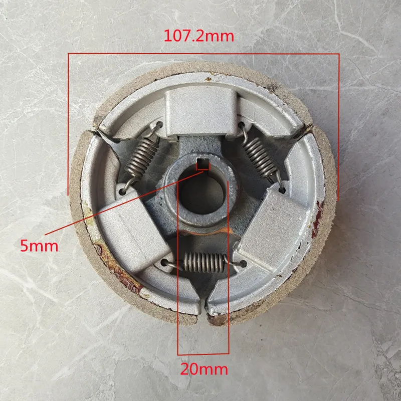 168F/170F/GX160/GX200 20mm Flat key clutch for gasoline engine / Air-cooled diesel engine And more models
168F/170F/GX160/GX200 20mm Flat key clutch for gasoline engine / Air-cooled diesel engine And more models