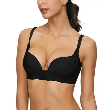 Vgplay 1/2 Cup New Bra Push Up Strength Lingerie Solid Plunge Thin Cup Bralette Underwire Breathable Soft Underwear
Vgplay 1/2 Cup New Bra Push Up Strength Lingerie Solid Plunge Thin Cup Bralette Underwire Breathable Soft Underwear