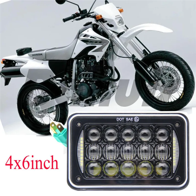 1pcs For Honda for Suzuki DRZ 4x6" LED Light bulb crystal clear sealed beam headlamp DRL4x6'' Headlight | Автомобили и