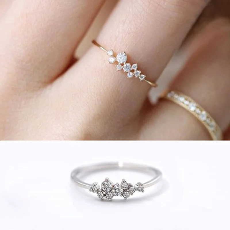2019 New Fashion Elegant Women Rings Lady Elegant Simple Rhinestone Crystal Wedding Bridal Ring Silver Lover Rings Jewelry Gift
2019 New Fashion Elegant Women Rings Lady Elegant Simple Rhinestone Crystal Wedding Bridal Ring Silver Lover Rings Jewelry Gift