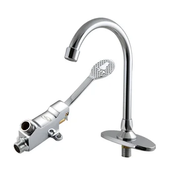 Single Floor Foot Pedal Control Switch Valve Faucet Automatic Cold Water Tap For Hospitals, Schools, Office Buildings Foot Pedal
Single Floor Foot Pedal Control Switch Valve Faucet Automatic Cold Water Tap For Hospitals, Schools, Office Buildings Foot Pedal