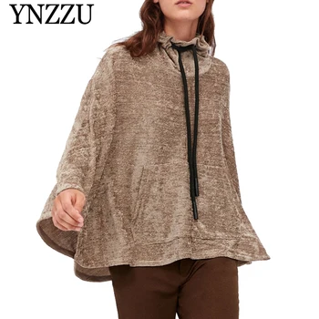 2019 Autumn Solidi turtleneck Women Cloak sweater Oversize Bat sleeve Drawstring Female knitted pullover tops jumper YNZZU YT688
2019 Autumn Solidi turtleneck Women Cloak sweater Oversize Bat sleeve Drawstring Female knitted pullover tops jumper YNZZU YT688