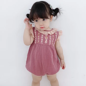 Baby Cotton Linen Rompers Girl Summer Embroidery Jumpsuit Children Boutique Designer Clothes for Newborn Infant Spanish Clothing
Baby Cotton Linen Rompers Girl Summer Embroidery Jumpsuit Children Boutique Designer Clothes for Newborn Infant Spanish Clothing