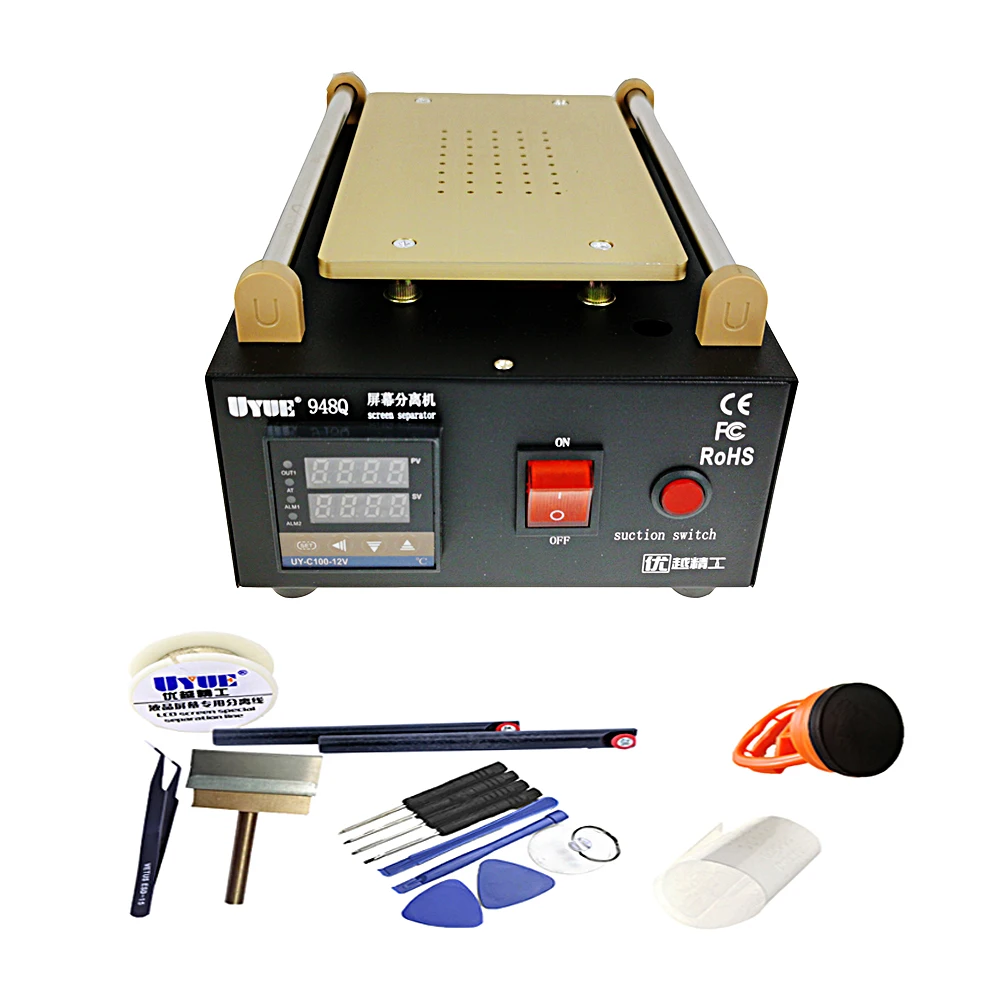 Detachable Screen Phone UYUE 948Q Built-in Pump Vacuum Glass LCD Screen Separator Disassemble Cellphone Repair Tool Max 8 Inch
Detachable Screen Phone UYUE 948Q Built-in Pump Vacuum Glass LCD Screen Separator Disassemble Cellphone Repair Tool Max 8 Inch