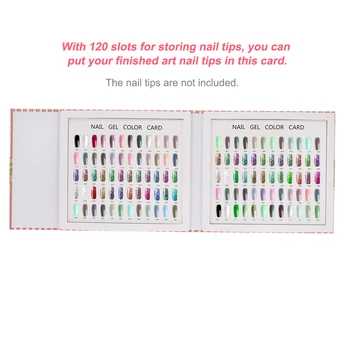 120 Colors False Nail Art Display Chart Book Card Nail Polish Color Display Card Nail Art Showing Board Manicure Tool 
120 Colors False Nail Art Display Chart Book Card Nail Polish Color Display Card Nail Art Showing Board Manicure Tool