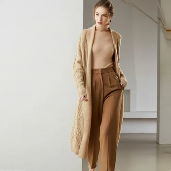 In autumn and winter, long and thick yak cashmere overcoat in thick plus-size cardigan european-american style coat
In autumn and winter, long and thick yak cashmere overcoat in thick plus-size cardigan european-american style coat