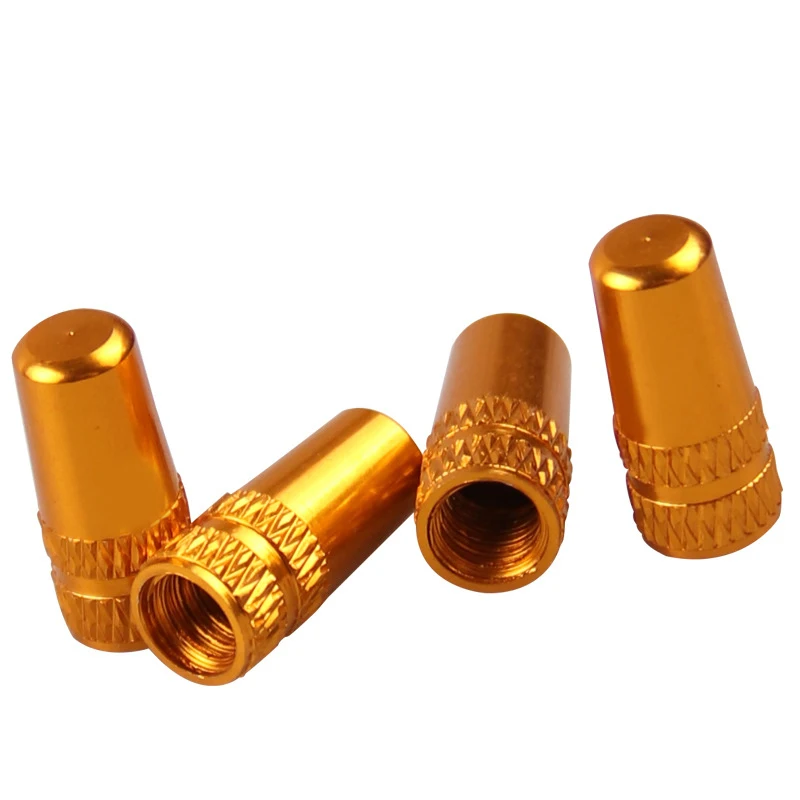 2/4PCS Bicycle Valve Cap Aluminum Bicycle Presta Valve Cap High Pressure Spikes Tire Valve Dust Cover