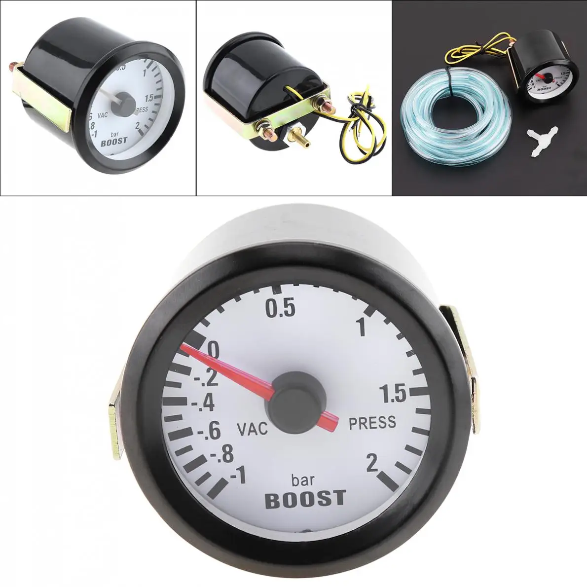6031BL 2" 52mm 12V Blue LED -1~2 Bar Turbo Boost Gauge Meter with Sensor for Auto Car Boat Truck ATV
6031BL 2" 52mm 12V Blue LED -1~2 Bar Turbo Boost Gauge Meter with Sensor for Auto Car Boat Truck ATV