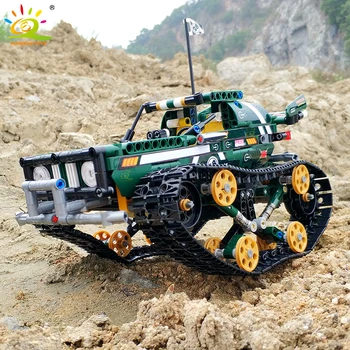 HUIQIBAO 626Pcs Crawler Track-laying Vehicle APP Remote Control Building Blocks Technic RC Racing Car Movable Bricks Toys 
HUIQIBAO 626Pcs Crawler Track-laying Vehicle APP Remote Control Building Blocks Technic RC Racing Car Movable Bricks Toys