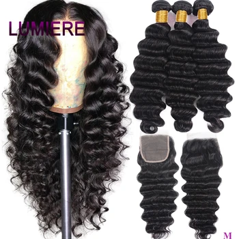 Loose Deep Lace Closure with Bundles India Loose Deep Wave Bundles with Closure Lumiere Human Hair Bundles with Closure Remy
Loose Deep Lace Closure with Bundles India Loose Deep Wave Bundles with Closure Lumiere Human Hair Bundles with Closure Remy