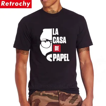 Fashion La Casa De Papel El Professor T-shirt New Creative Design Men's Harajuku Hip Hop T shirt House of Paper Tshirt Camisetas
Fashion La Casa De Papel El Professor T-shirt New Creative Design Men's Harajuku Hip Hop T shirt House of Paper Tshirt Camisetas