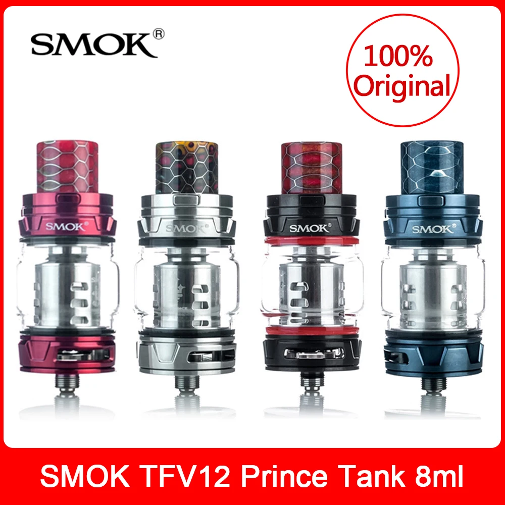 Original SMOK TFV12 Prince Tank Atomizer 8ml Top filling electronic cigarette sub ohm Vaporizer Vape for X-PRIV/G-PRIV 2/Mag Kit
Original SMOK TFV12 Prince Tank Atomizer 8ml Top filling electronic cigarette sub ohm Vaporizer Vape for X-PRIV/G-PRIV 2/Mag Kit