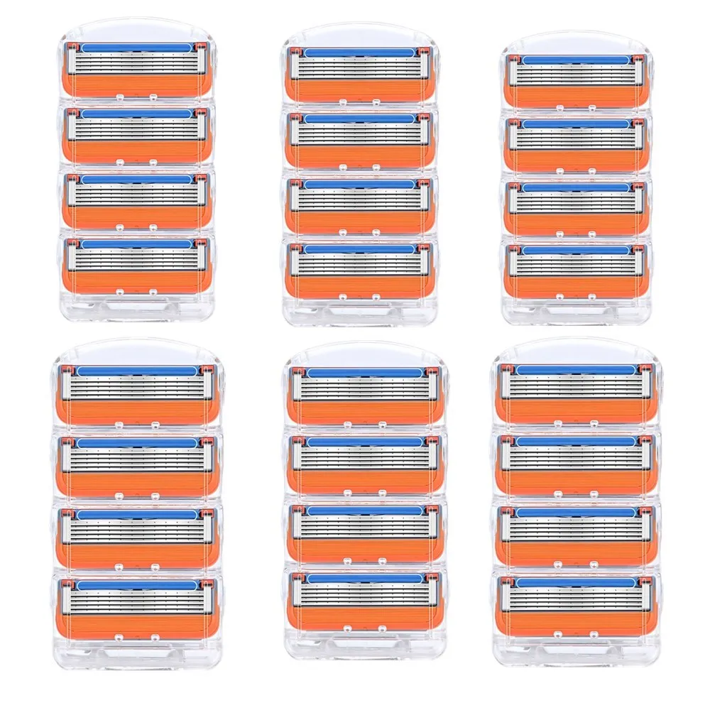 24pcs/BOX Gillette Fusion 5 Razor Blades Replaceable Blade 5 Layers Stainless Steel Men Face Care Straight Razor
24pcs/BOX Gillette Fusion 5 Razor Blades Replaceable Blade 5 Layers Stainless Steel Men Face Care Straight Razor