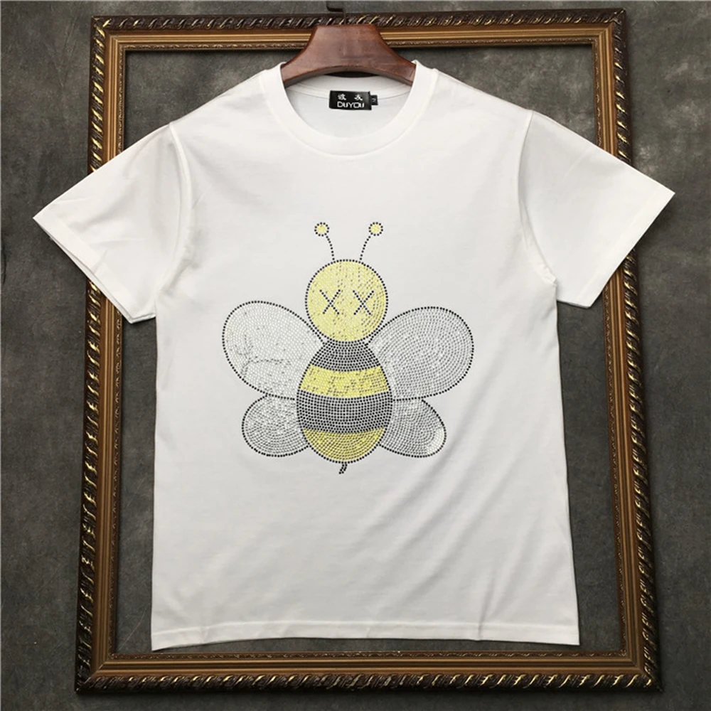 marcelo barrett Men's Short-sleeved T-shirt Rhinestone animal pattern Women T SHIRTS|Streetwear 2191001580 
marcelo barrett Men's Short-sleeved T-shirt Rhinestone animal pattern Women T SHIRTS|Streetwear 2191001580