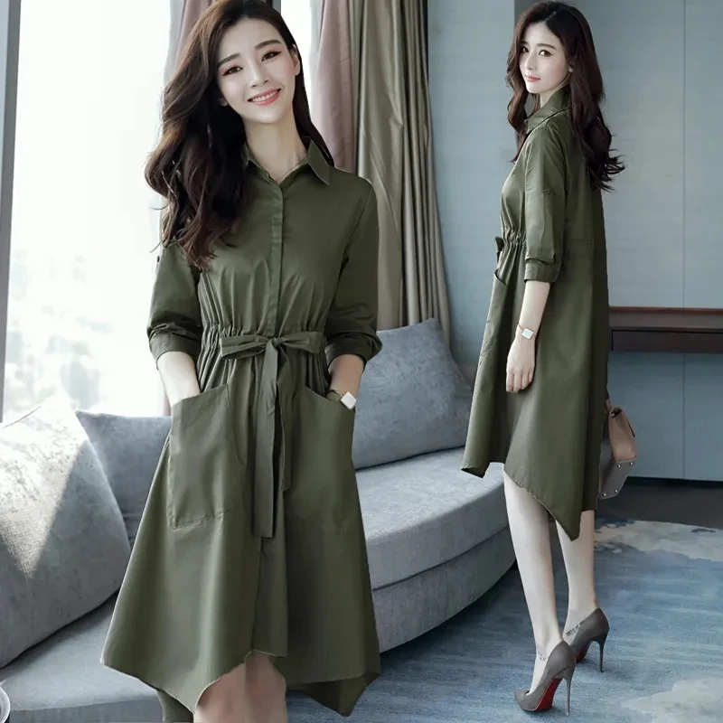 2024 Spring And Autumn Women's Windbreaker Jacket Mid-Length Blouse Outerwear Is Thin Trench Coat Female Coat L270
2024 Spring And Autumn Women's Windbreaker Jacket Mid-Length Blouse Outerwear Is Thin Trench Coat Female Coat L270