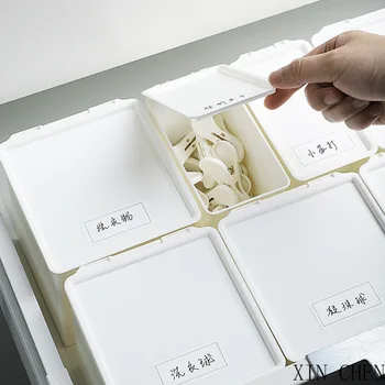 Japanese-style labelled drawer small objects and sundries classification storage box clamshell dust-proof storage box Home
Japanese-style labelled drawer small objects and sundries classification storage box clamshell dust-proof storage box Home