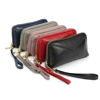 The First Layer Cowhide Bag Women's Leather Long Wallet Fashion Stitching Large-capacity Clutch Shell Bag Purse
The First Layer Cowhide Bag Women's Leather Long Wallet Fashion Stitching Large-capacity Clutch Shell Bag Purse